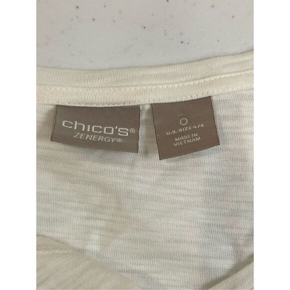 Chicos women’s bundle lot cardigan and long sleeved shirt size 0 or small - Picture 13 of 13